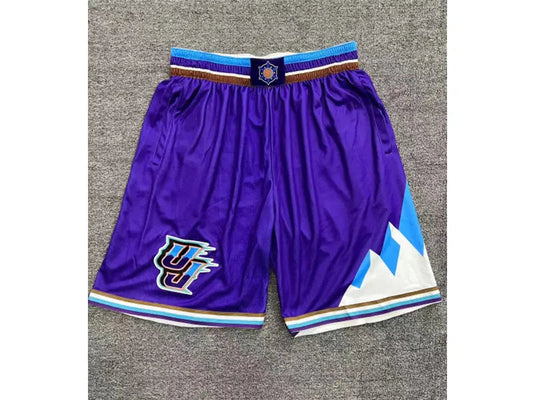 Utah Jazz Purple Basketball Shorts