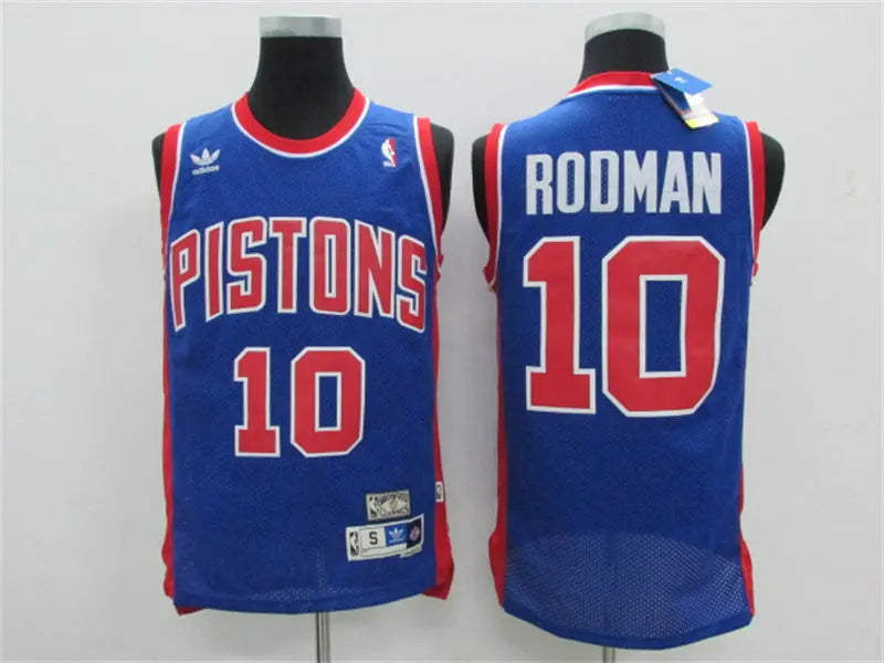 Detroit Pistons Dennis Rodman NO.10 Basketball Jersey