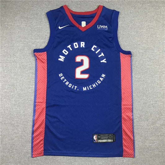 Detroit Pistons Cade Cunningham NO.2 Basketball Jersey