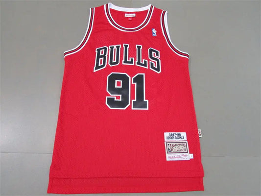 Chicago Bulls Dennis Rodman NO.91 Basketball Jersey