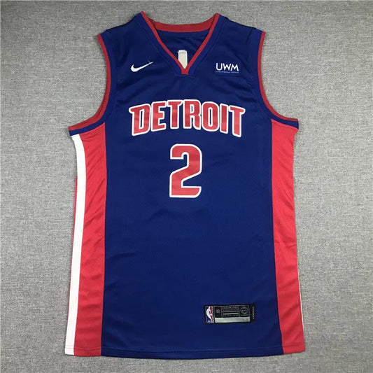 Detroit Pistons Cade Cunningham NO.2 Basketball Jersey