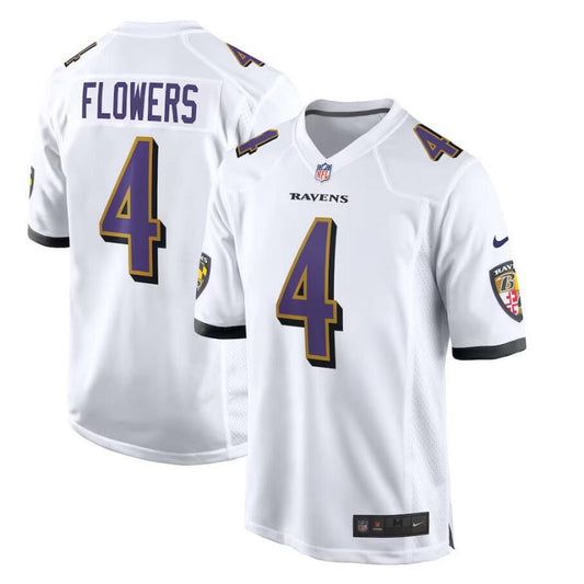 New Season Adult Baltimore Ravens Zay Flowers NO.4 Football Jerseys