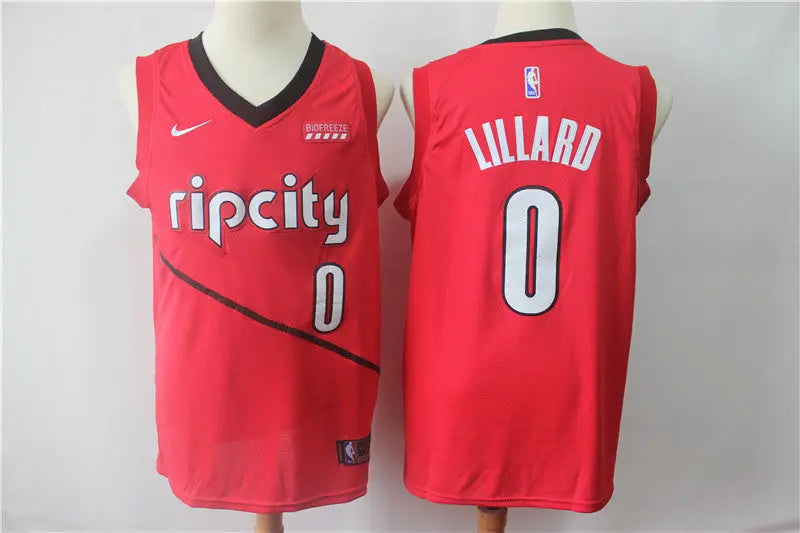 Portland Trail Blazers Damian Lillard NO.0 Basketball Jersey