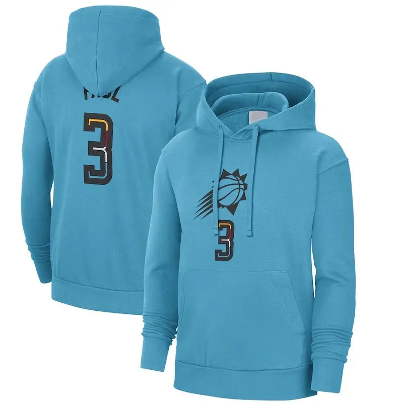 men/women/kids Phoenix Suns Chris Paul NO.3 Blue Basketball Hoodies