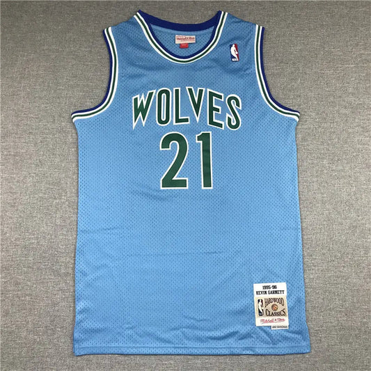 Minnesota Timberwolves Kevin Garnett NO.21 Basketball Jersey