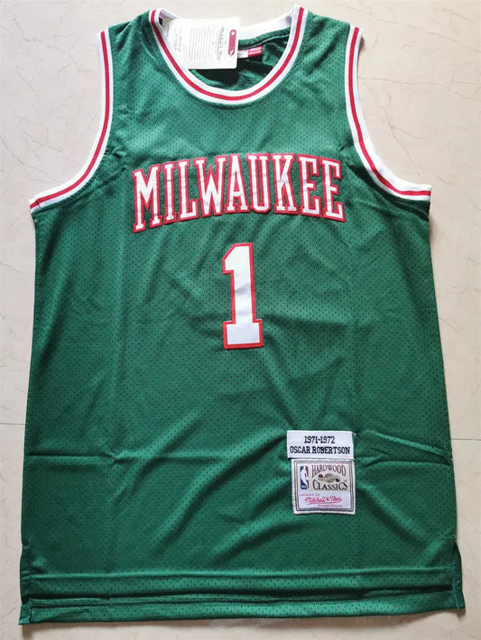 Milwaukee Bucks Oscar Robertson NO.1 Basketball Jersey