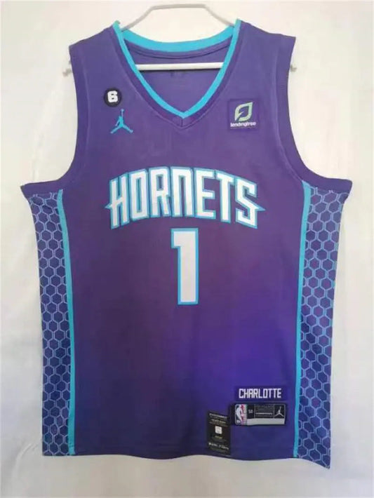 Charlotte Hornets LiAngelo Ball NO.1 Basketball Jersey