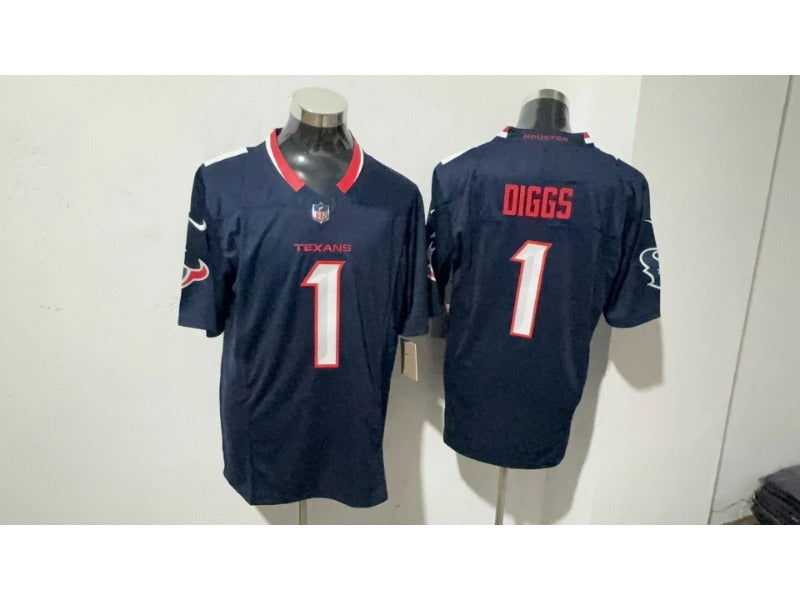 Adult Houston Texans Derek Stefon Diggs NO.1 Football Jerseys