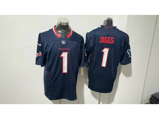 Adult Houston Texans Derek Stefon Diggs NO.1 Football Jerseys