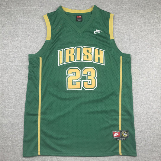 Los Angeles Lakers Lebron James NO.23 high school irish Basketball Jersey