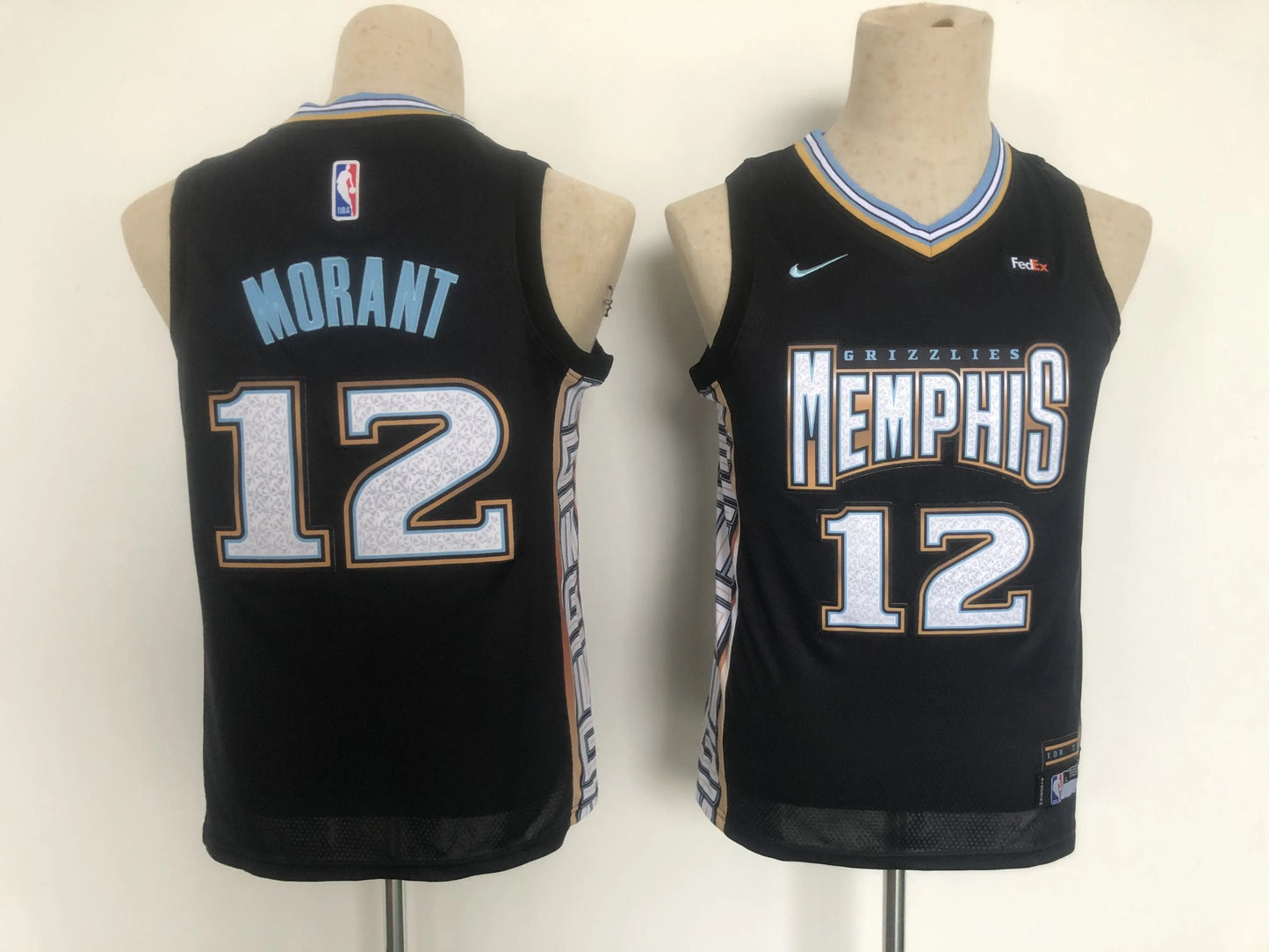 Kids Memphis Grizzlies Ja Morant NO.12 Basketball Jersey