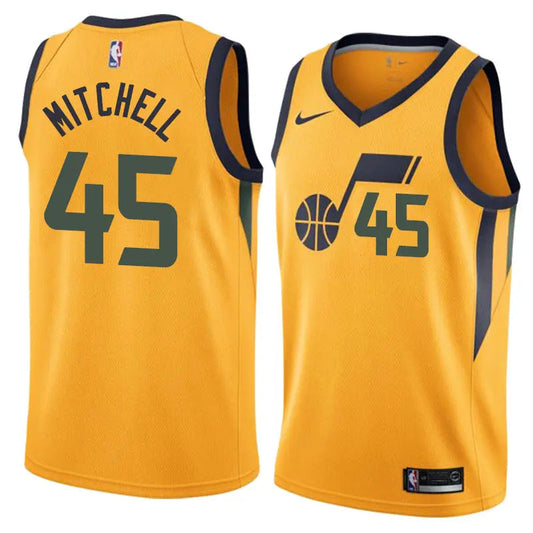 Utah Jazz Donovan Mitchell NO.45 Basketball Jersey