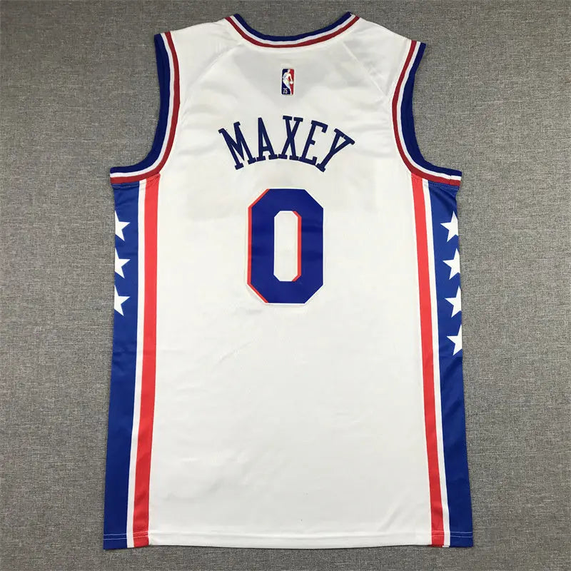 Philadelphia 76ers Maxey NO.0 basketball Jersey