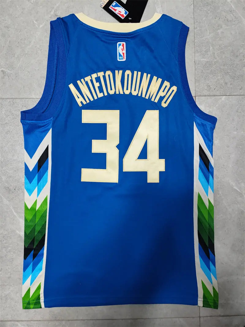 Milwaukee Bucks Giannis Antetokounmpo NO.34 Basketball Jersey