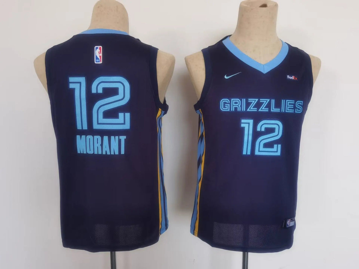 Kids Memphis Grizzlies Ja Morant NO.12 Basketball Jersey