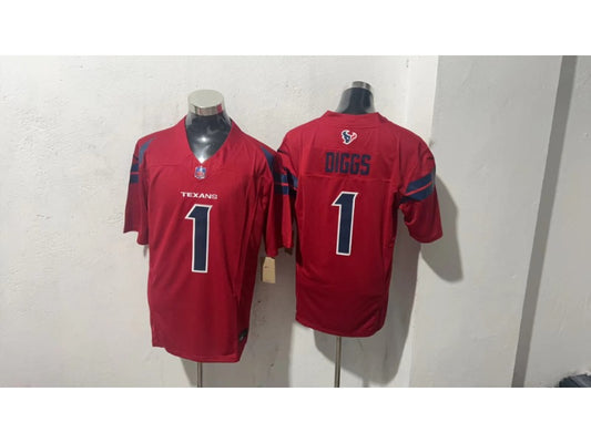 Adult Houston Texans Derek Stefon Diggs NO.1 Football Jerseys