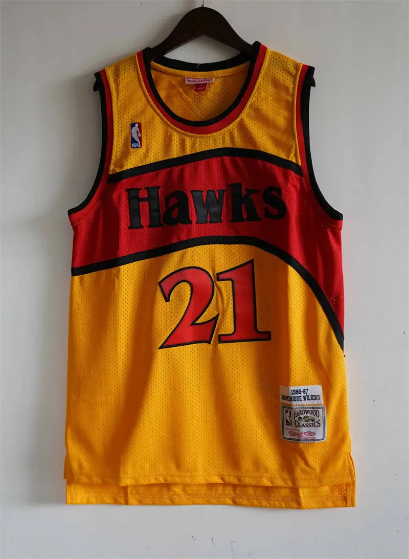 Atlanta Hawks Dominique Wilkins NO.21 Basketball Jersey