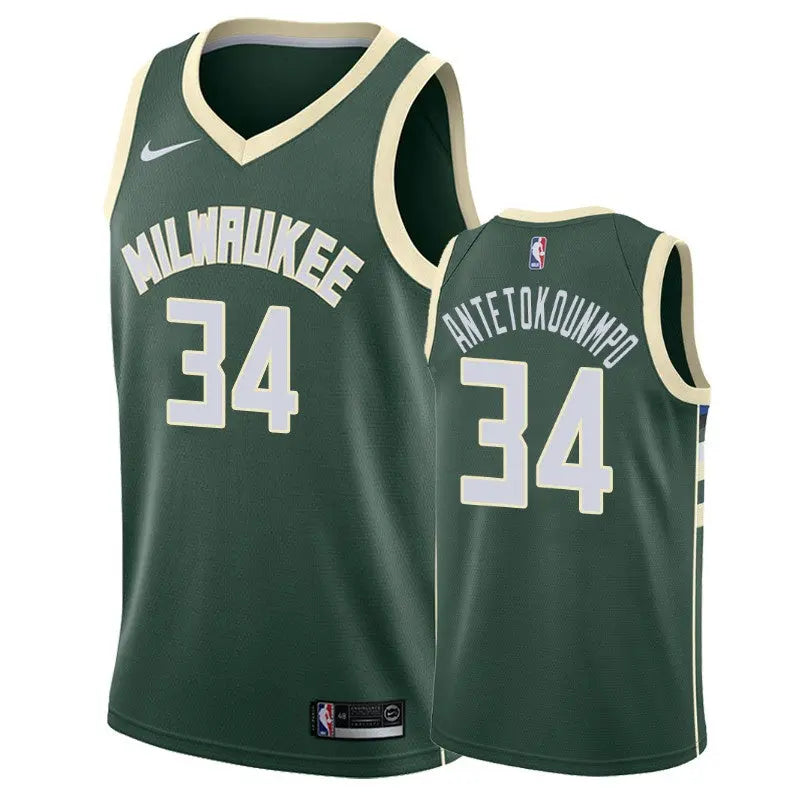 Milwaukee Bucks Giannis Antetokounmpo NO.34 Basketball Jersey