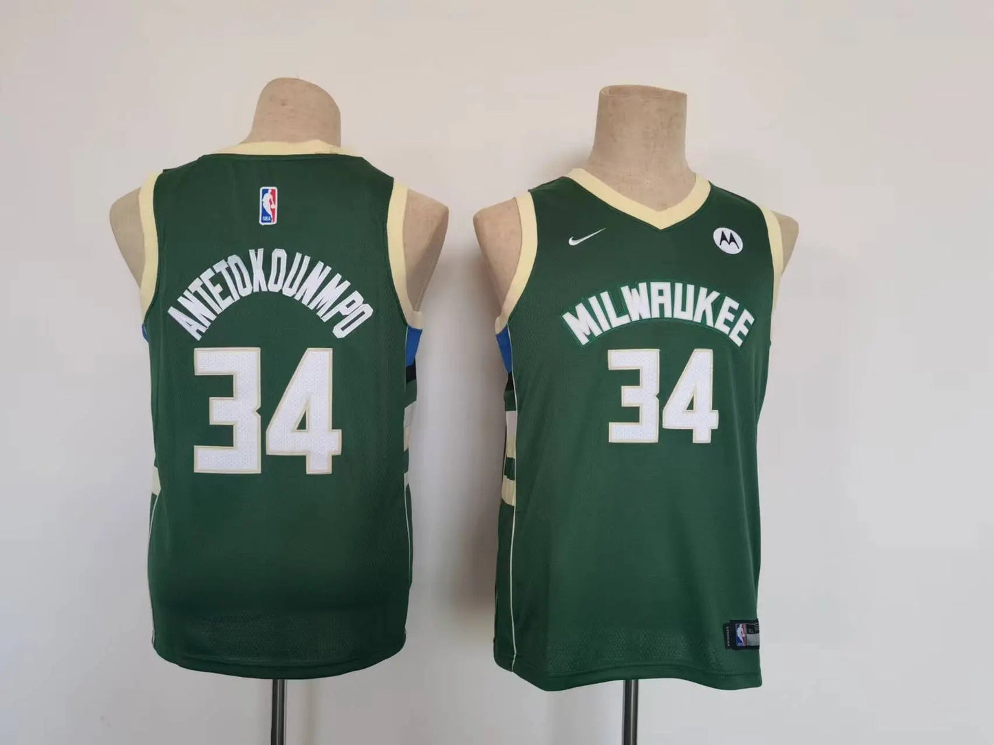 Kids Milwaukee Bucks Antetokounmpo NO.34 Basketball Jersey