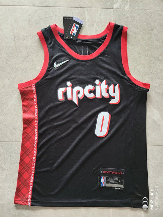 Portland Trail Blazers Damian Lillard NO.0 Basketball Jersey