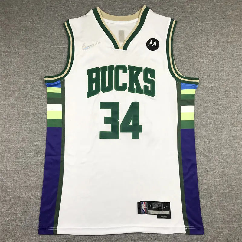 Milwaukee Bucks Giannis Antetokounmpo NO.34 Basketball Jersey