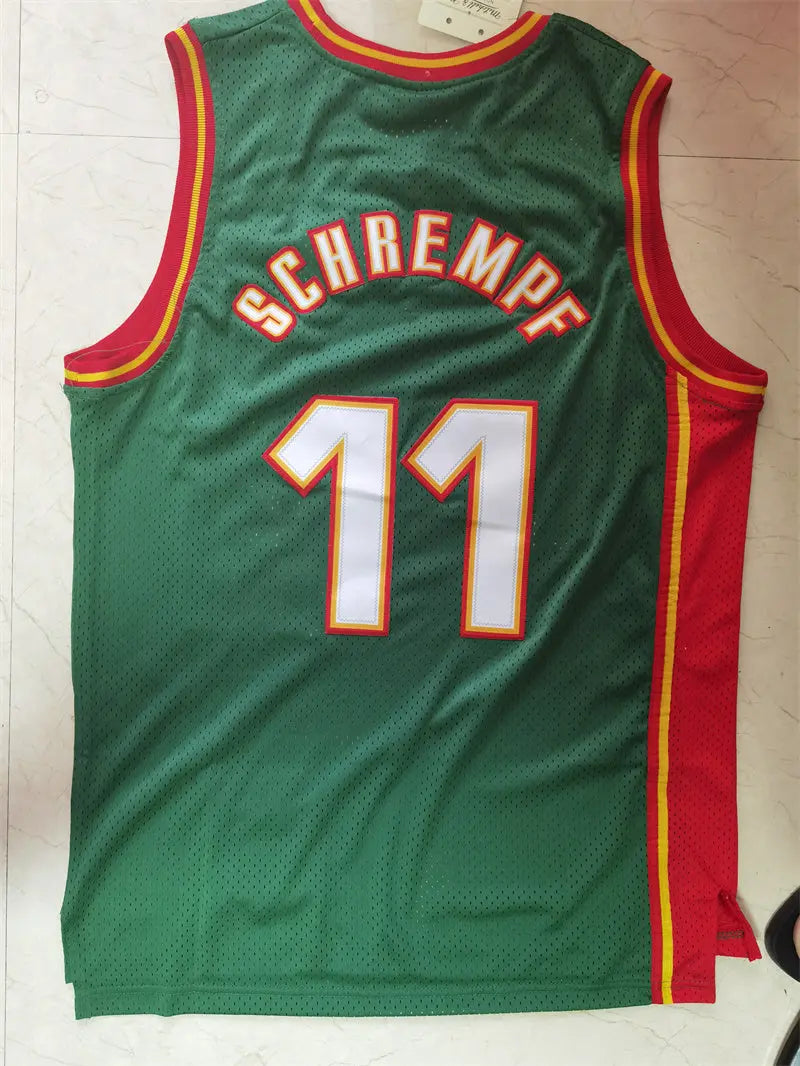 Oklahoma City Thunder SuperSonics Detlef Schrempf NO.11 Basketball Jersey