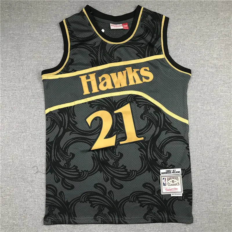 Atlanta Hawks Dominique Wilkins NO.21 Basketball Jersey