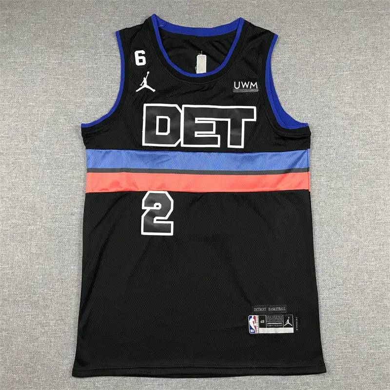 Detroit Pistons Cade Cunningham NO.2 Basketball Jersey