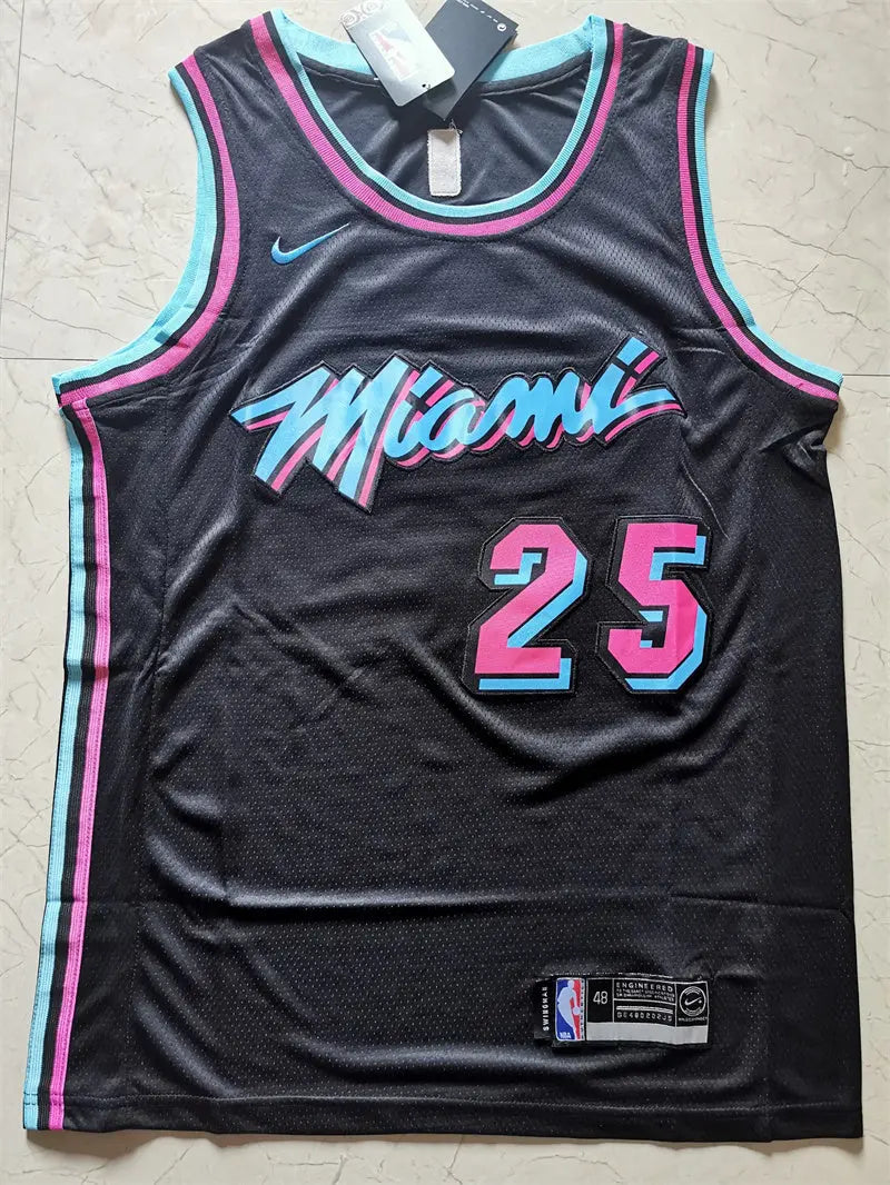 Miami Heat Nunn NO.25 Basketball Jersey