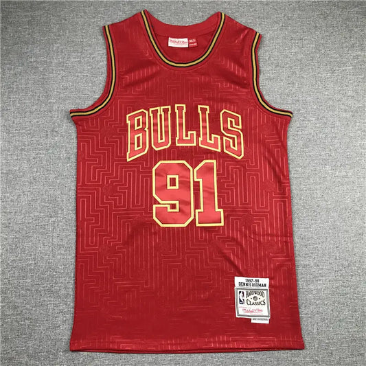 Chicago Bulls Dennis Rodman NO.91 Basketball Jersey