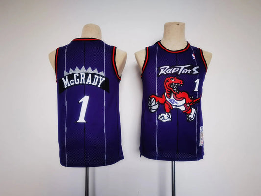 Kids Toronto Raptors McGrady NO.1 Basketball Jersey