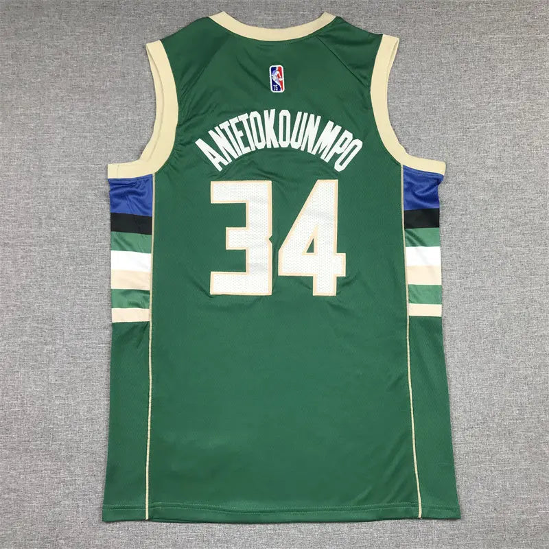 Milwaukee Bucks Giannis Antetokounmpo NO.34 Basketball Jersey