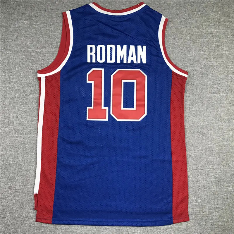 Detroit Pistons Dennis Rodman NO.10 Basketball Jersey