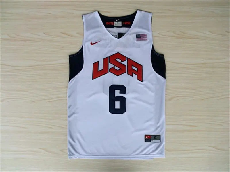 Los Angeles Lakers US Dream Team Lebron James NO.6 Basketball Jersey