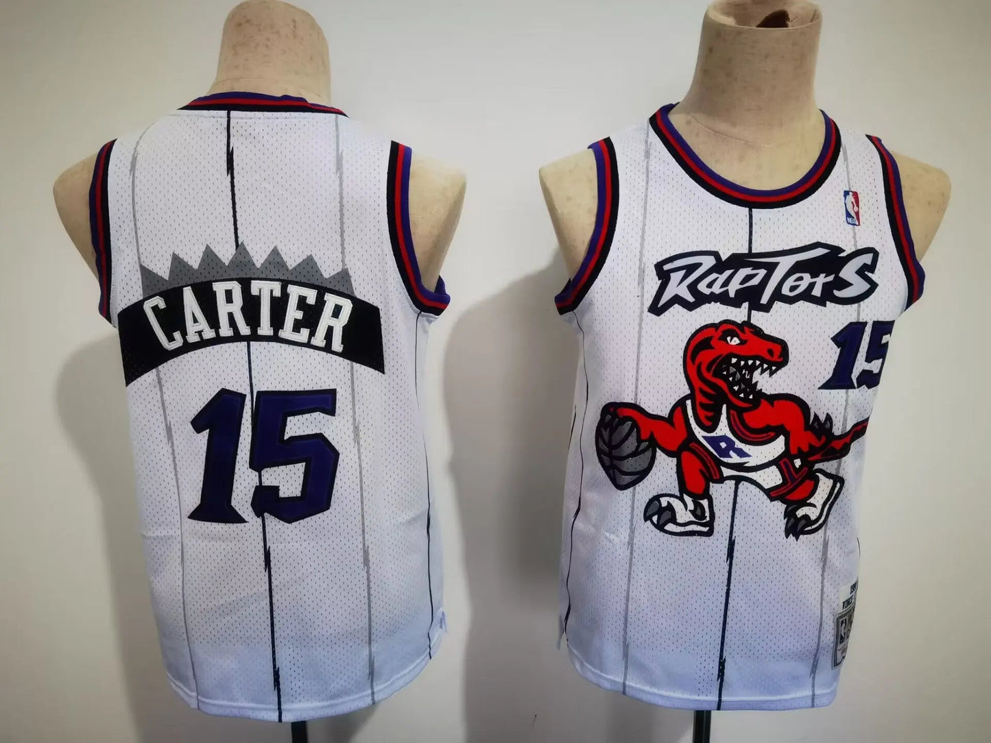 Kids Toronto Raptors Carter NO.15 Basketball Jersey