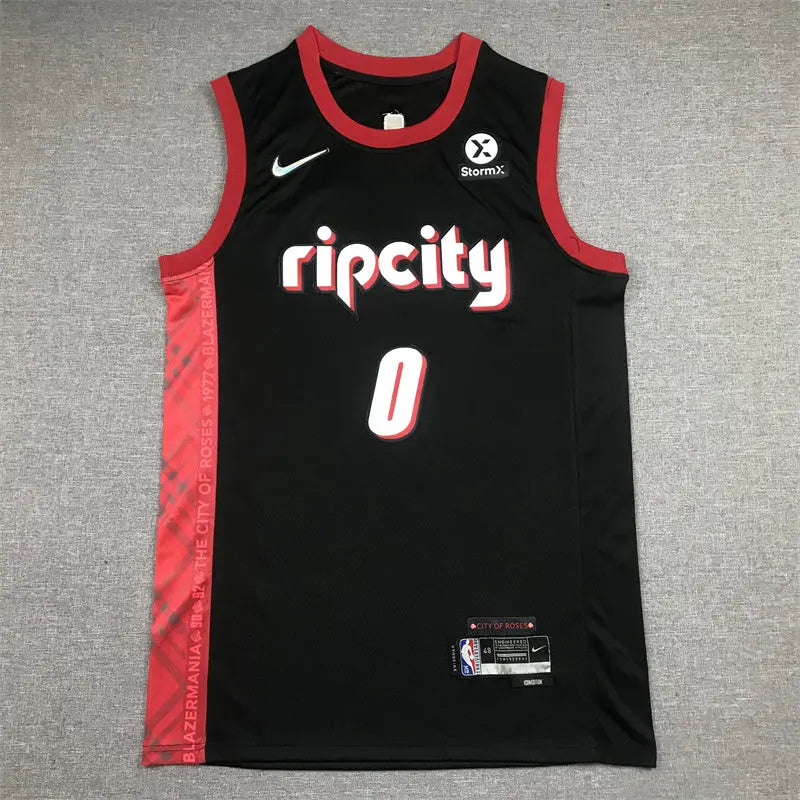 Portland Trail Blazers Damian Lillard NO.0 Basketball Jersey