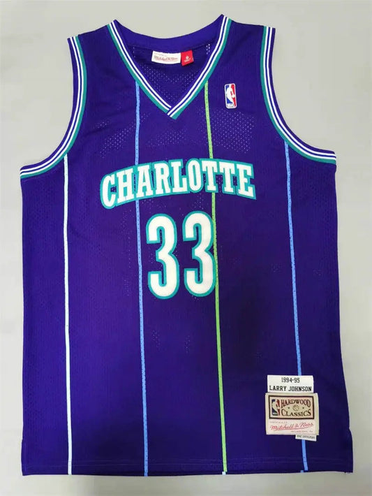 Charlotte Hornets Alonzo Mourning NO.33 Basketball Jersey