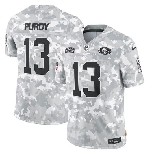 men/women/kids San Francisco 49ers Brock Purdy No.13 2024 Salute To Service Jersey