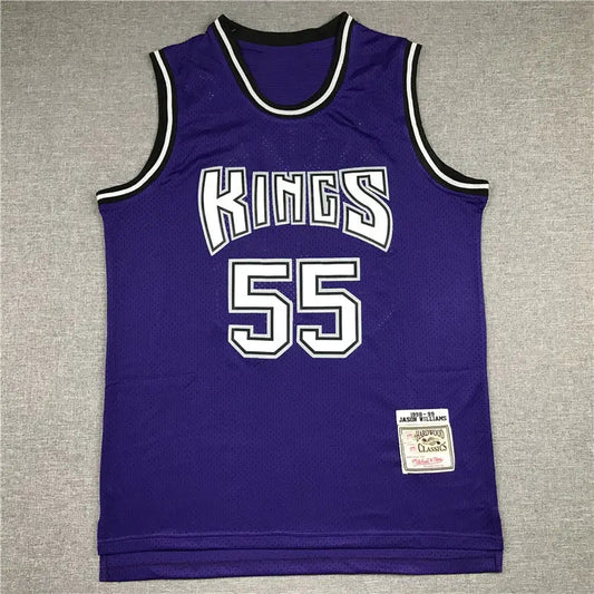 Sacramento Kings Williams NO.55 Purple Basketball Jersey