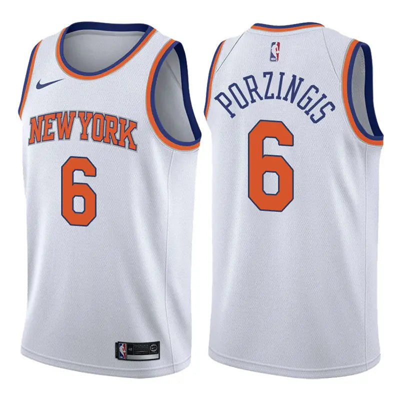 New York Knicks Porzingis NO.6 Basketball Jersey