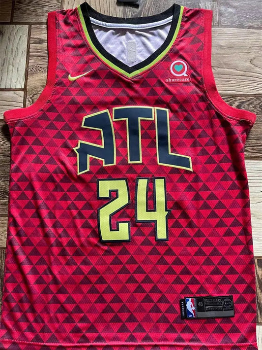 Atlanta Hawks Bruno Fernando NO.24 Basketball Jersey