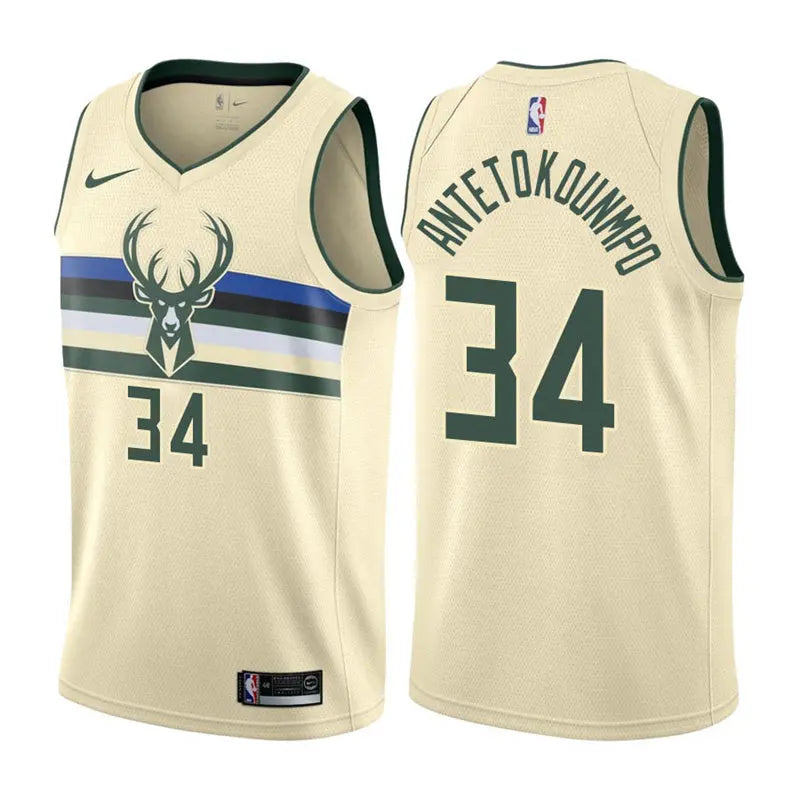 Milwaukee Bucks Giannis Antetokounmpo NO.34 Basketball Jersey