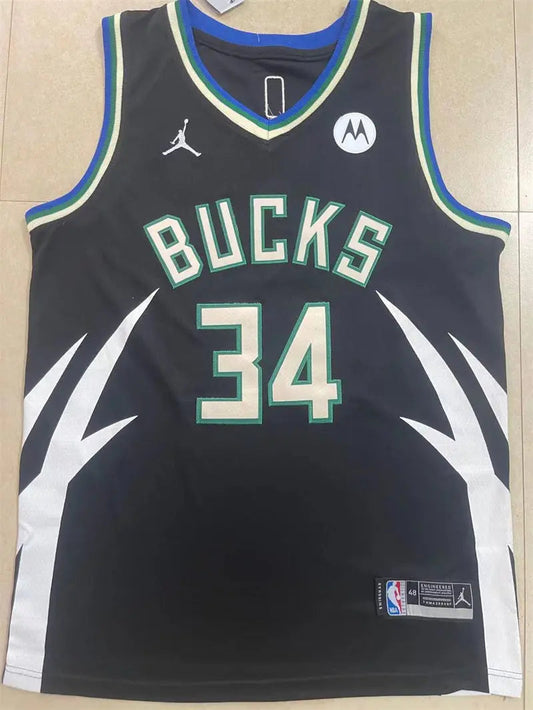 Milwaukee Bucks Giannis Antetokounmpo NO.34 Basketball Jersey