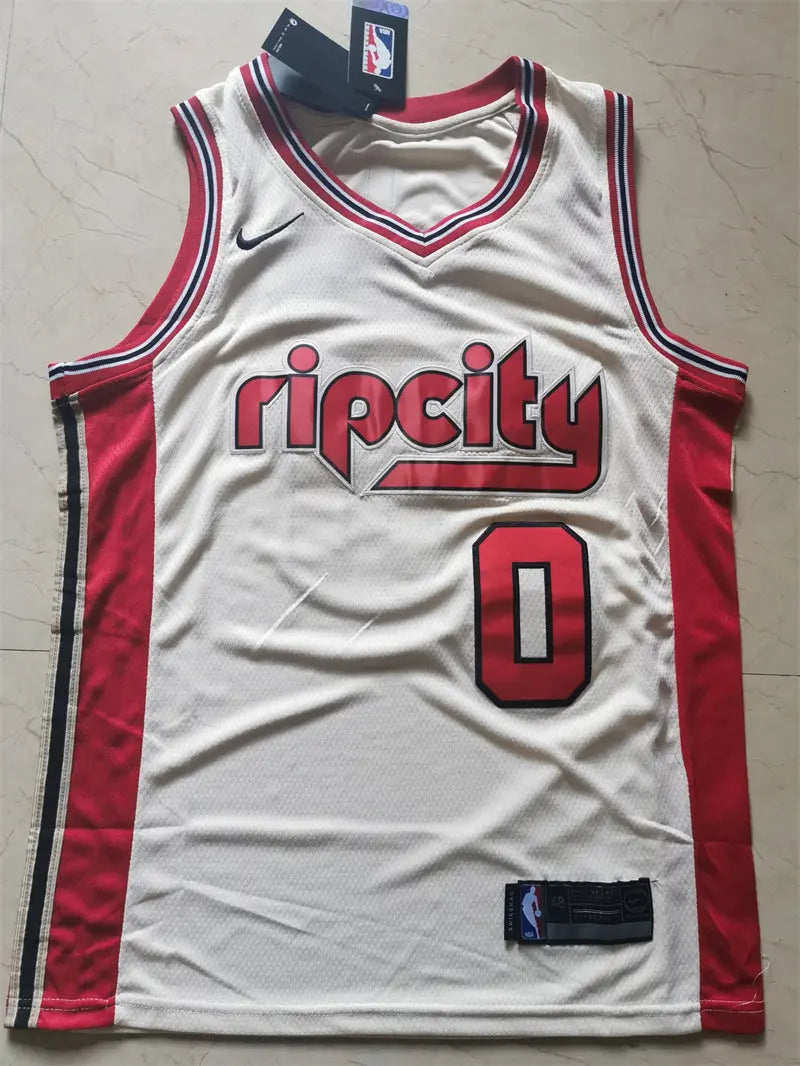 Portland Trail Blazers Damian Lillard NO.0 Basketball Jersey