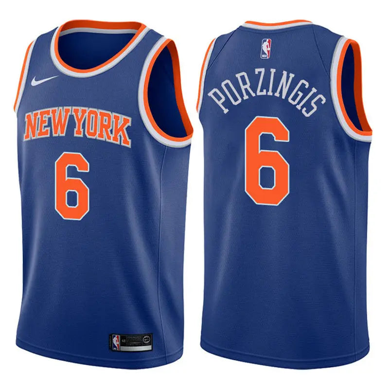 New York Knicks Porzingis NO.6 Basketball Jersey