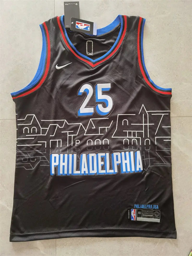 Philadelphia 76ers Simmons NO.25 basketball Jersey