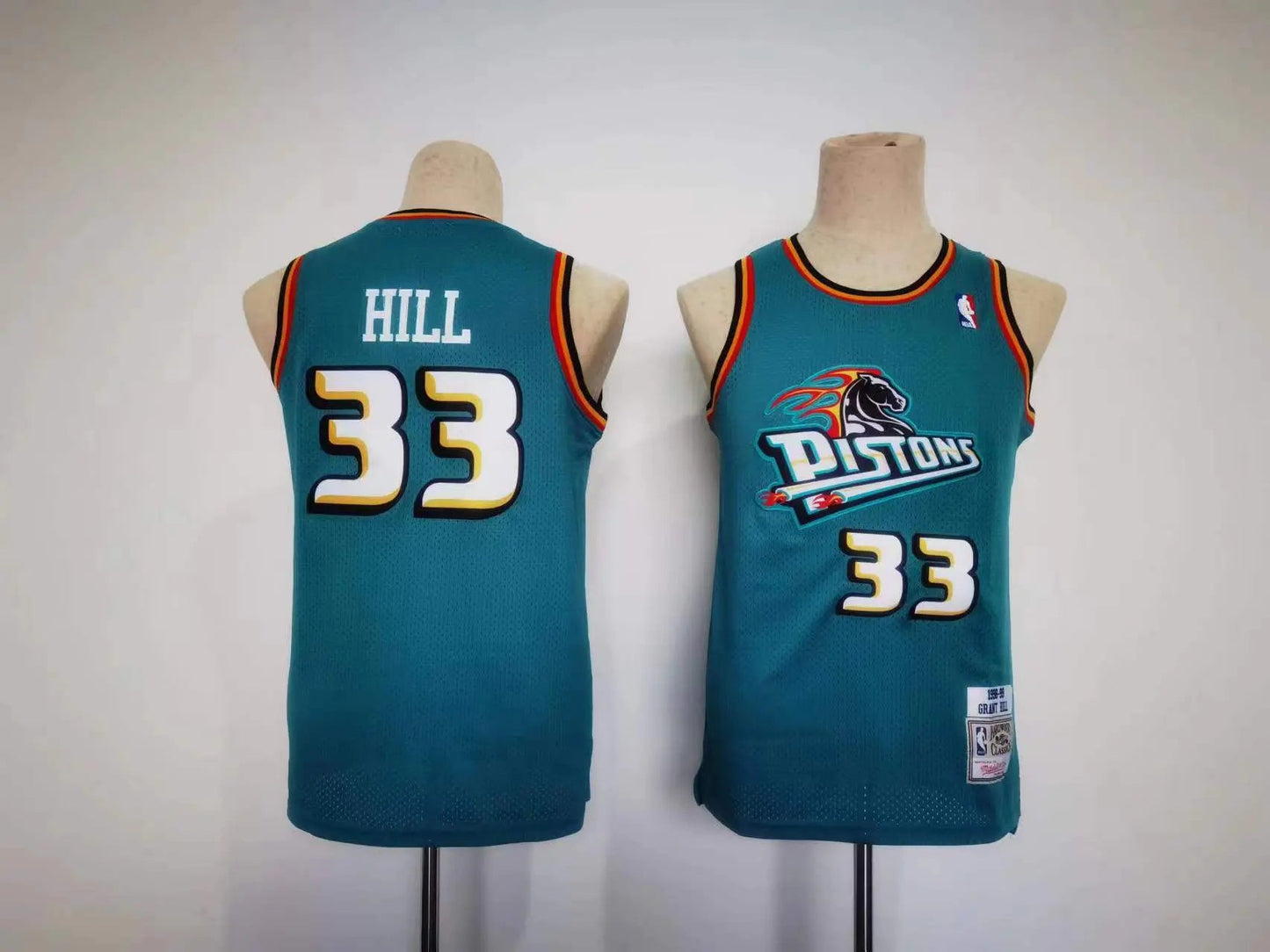 Kids Detroit Pistons Hill NO.33 Basketball Jersey