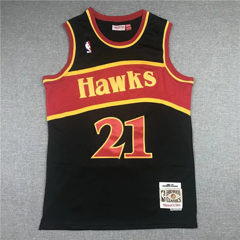 Atlanta Hawks Dominique Wilkins NO.21 Basketball Jersey