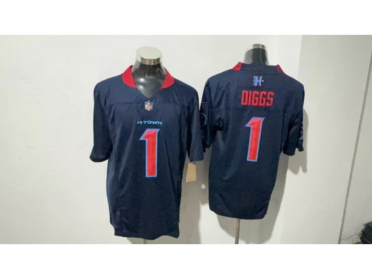 Adult Houston Texans Derek Stefon Diggs NO.1 Football Jerseys