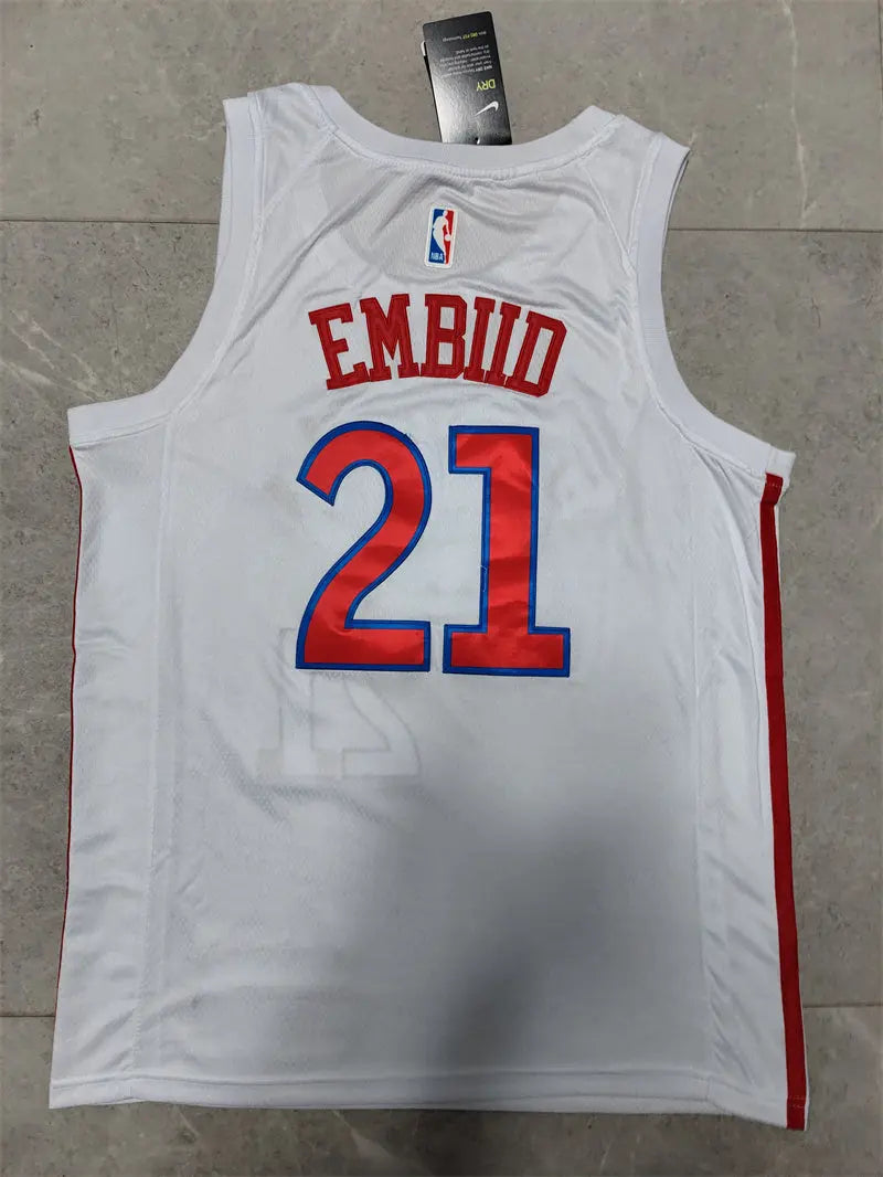 Philadelphia 76ers Joel Embiid NO.21 basketball Jersey